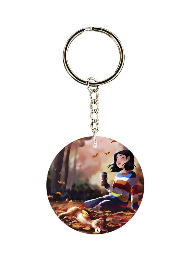 Cartoon Printed Keychain