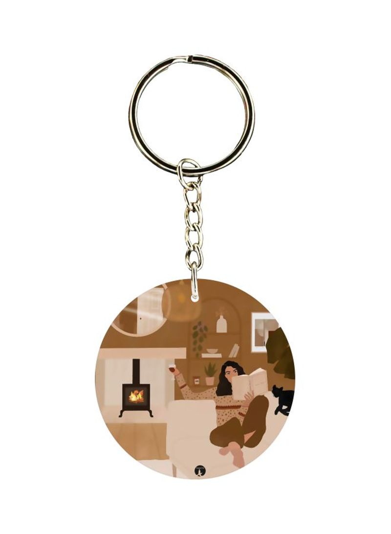 RKN Cartoon Printed Double-Sided Keychain