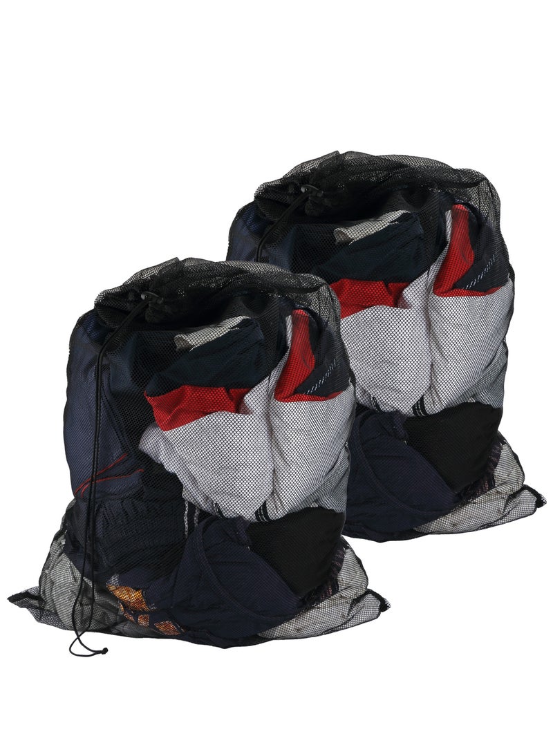 كيس غسيل مشبك كبير مزود بسلسلة طلاء، كيس غسيل كبير بسعة 23.6 سعة 35.4 بوصة للسفر، سكن الكلية، شقة، العائلة (2 حزمة) - Image 1