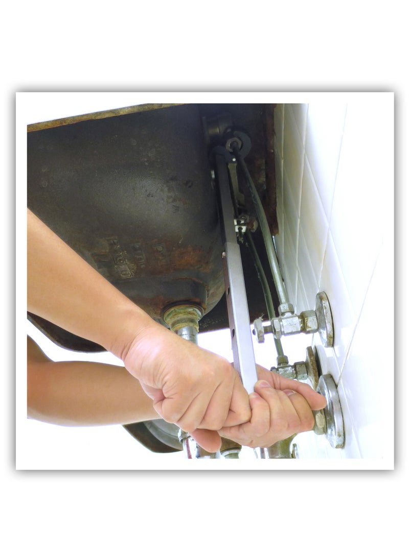 جينيرال تولز مفتاح ربط حوض متداخل كبير الفك 140Xl يمتد من 11 إلى 16 بوصة يناسب 1 إلى 2 بوصة - Image 3