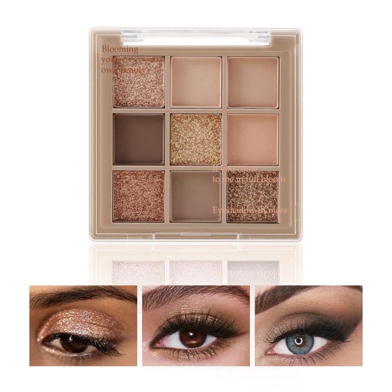 Boobeen Nude Eyeshadow Palette - Matte and Shimmer Makeup, Highly Pigmented Creamy Eye Shadow Powder, Create a Neutral Eye Look, Long Wearing - Image 1