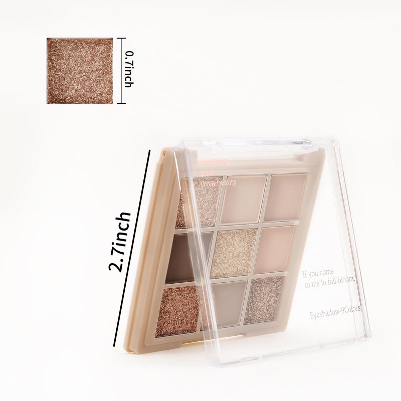 Boobeen Nude Eyeshadow Palette - Matte and Shimmer Makeup, Highly Pigmented Creamy Eye Shadow Powder, Create a Neutral Eye Look, Long Wearing - Image 5