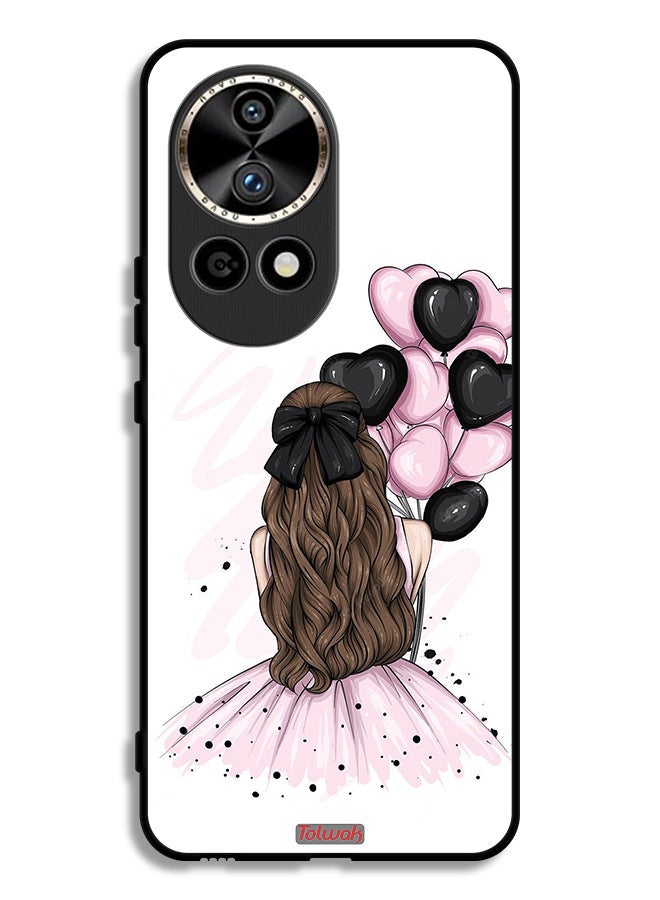 Tolwak Huawei nova 12 Ultra 5G Protective Case Cover Holding Balloons Girl Art - Image 1