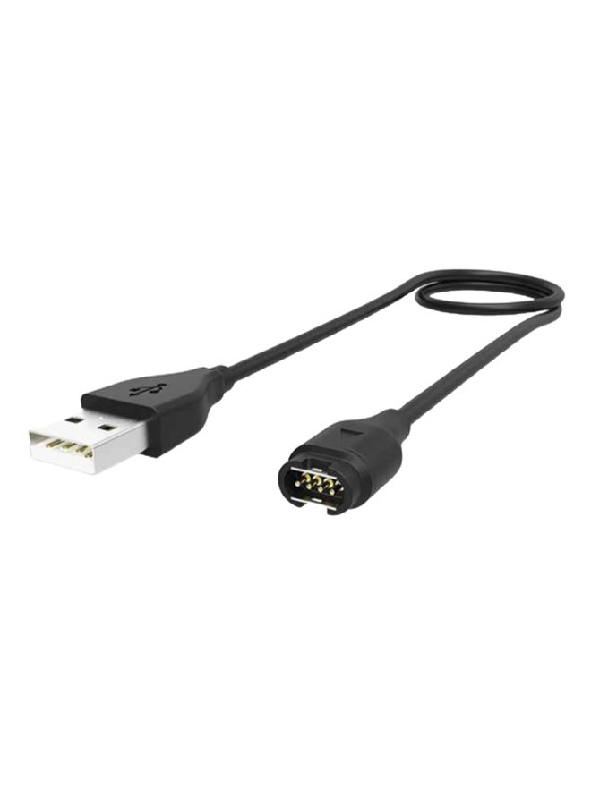 USB Data Sync Charging Cable For Garmin Fenix 5/5S/5X Black - Image 2