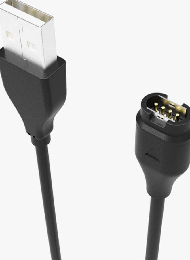 USB Data Sync Charging Cable For Garmin Fenix 5/5S/5X Black - Image 5