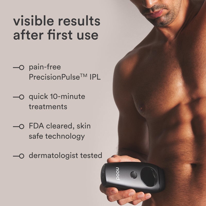 Nood NEW Nood™ Flasher 2.0 Kit — IPL Laser Hair Removal Device for Women & Men — Pain-free & Permanent, Visible Results After First Use & Works Everywhere — Pre & Post IPL Treatment Included — Matte Black - Image 4