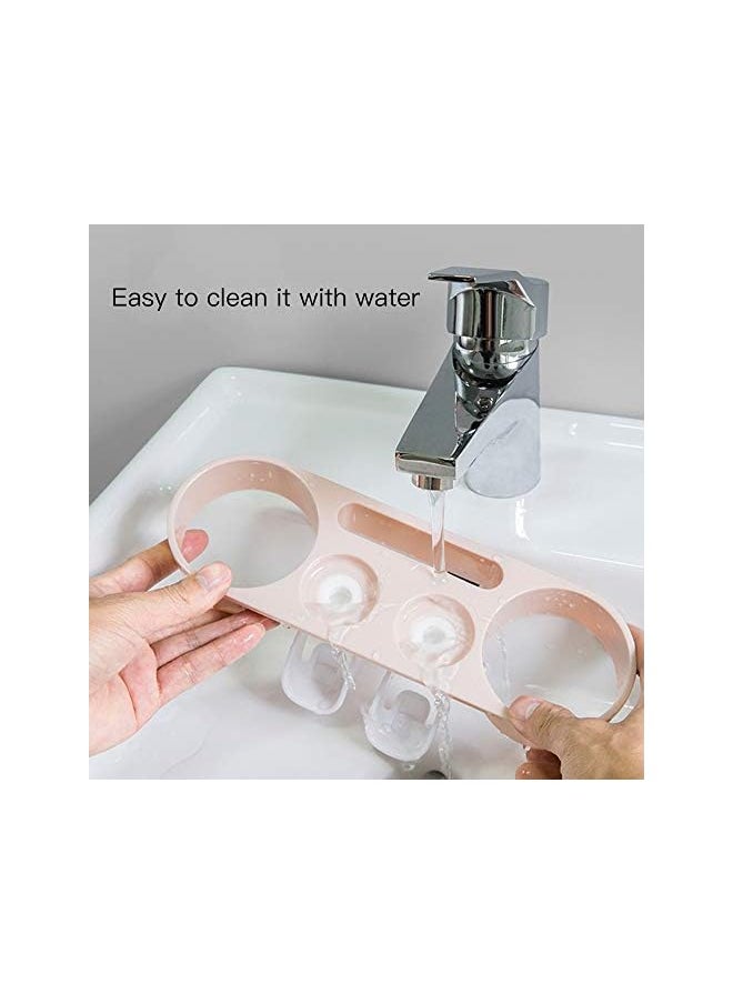 erorex - Multifunctional Practical Automatic Toothpaste Dispenser Toothbrush Holder Set Toothbrush & Toothpaste Storage Rack with 4 Cups Home Bathroom Accessories - Image 1