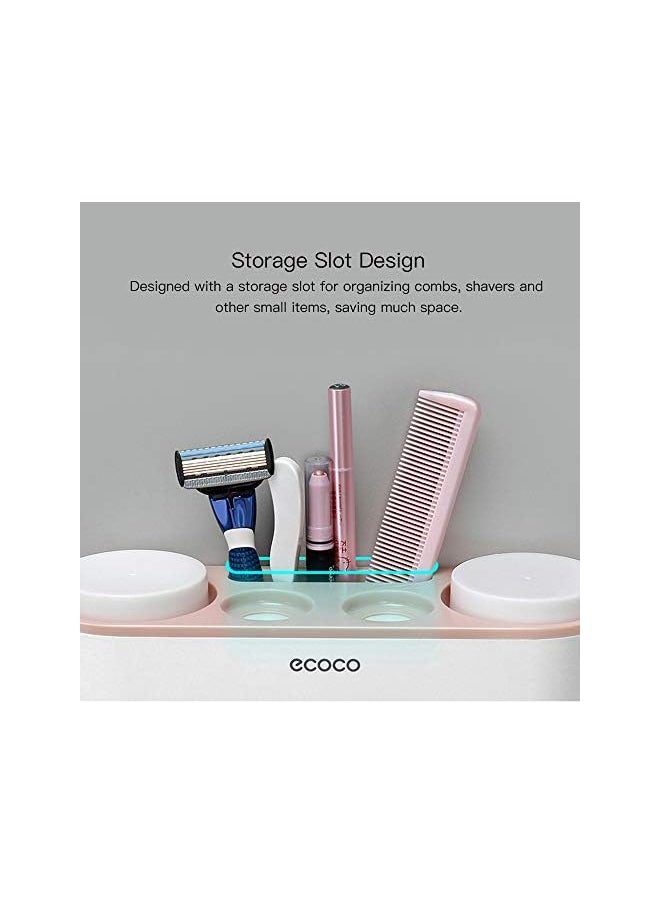 erorex - Multifunctional Practical Automatic Toothpaste Dispenser Toothbrush Holder Set Toothbrush & Toothpaste Storage Rack with 4 Cups Home Bathroom Accessories - Image 1