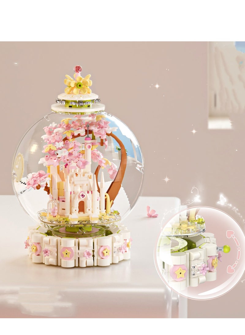 Moonlight Society Flower Season Building Blocks Assembly Model Birthday Wooden Flower Small Particle Gift Girls Castle - Image 2