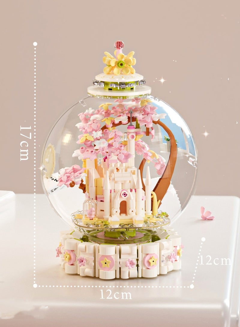 Moonlight Society Flower Season Building Blocks Assembly Model Birthday Wooden Flower Small Particle Gift Girls Castle - Image 1