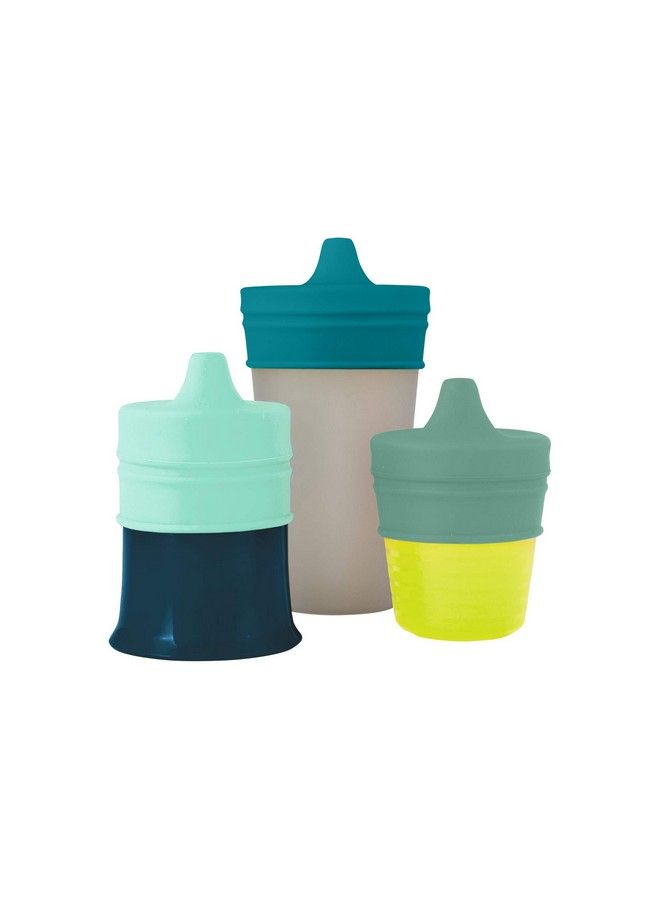 BOON Snug Spout Sippy Lids Assorted Colors (Pack Of 3) - Image 3