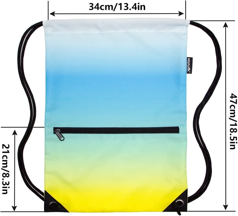 HOLYLUCK Drawstring Backpack Bag Sport Gym Sackpack - Image 3