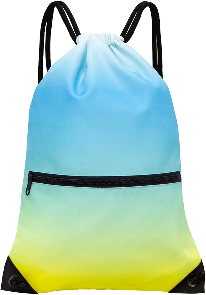 HOLYLUCK Drawstring Backpack Bag Sport Gym Sackpack - Image 1