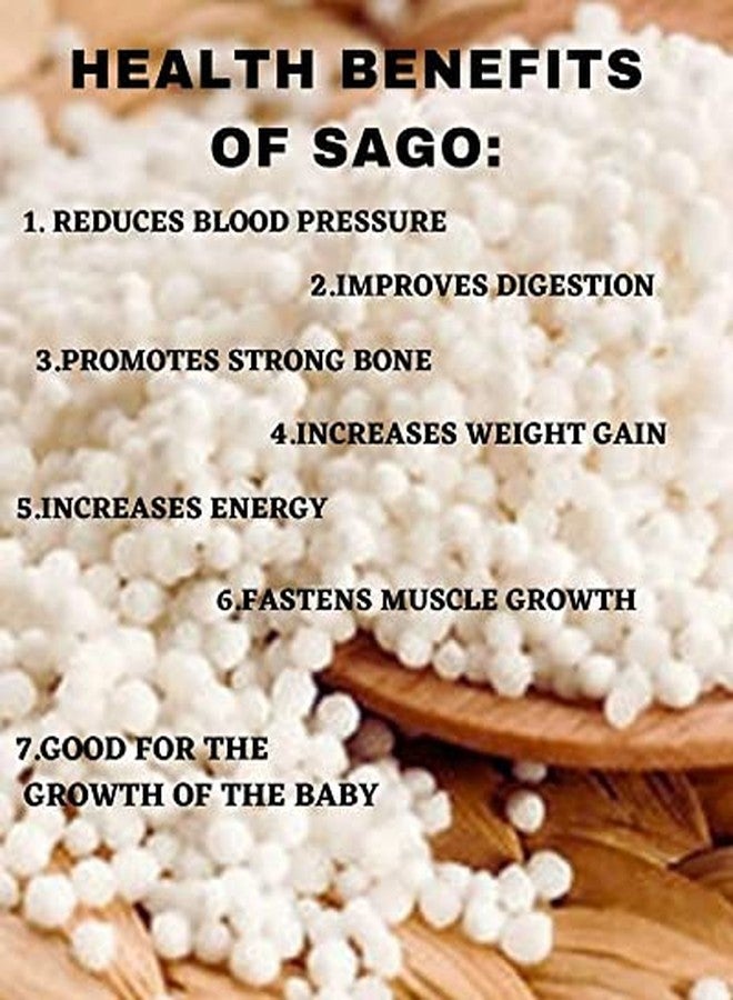 SAARA Whole Sago Javarisi Sabudana Tapioca,500g - Image 5