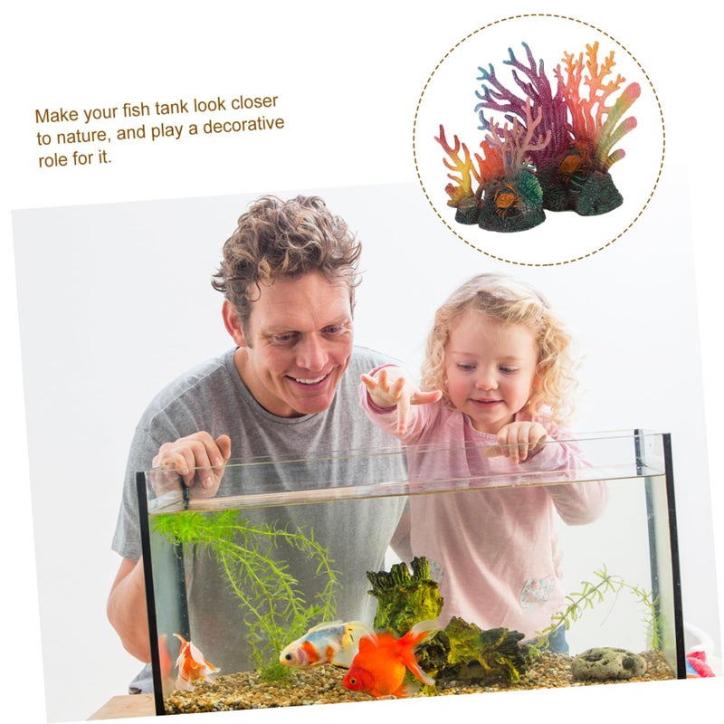 Sturdy Break Resistant Coral Decorations 2 Pieces Aquarium Hideout Ornaments - Image 5