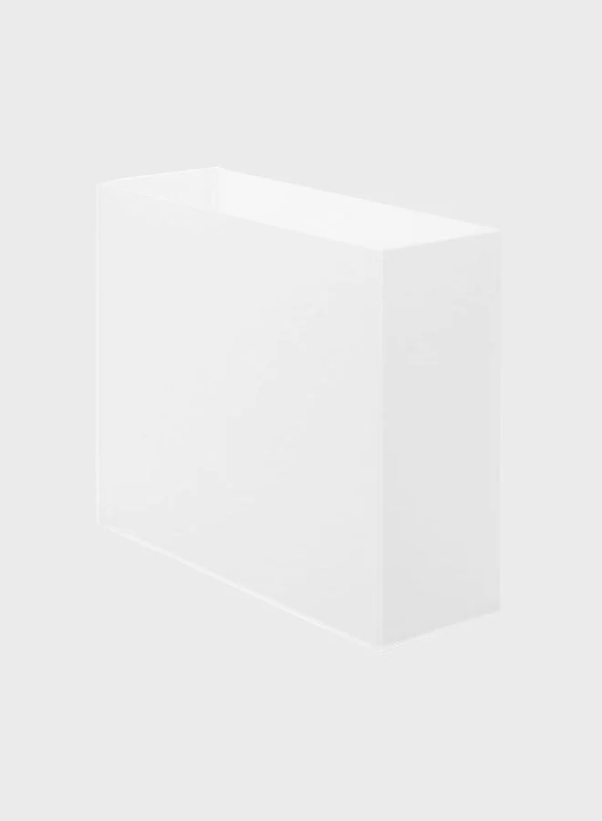 موجي صندوق ملفات من البولي بروبيلين بالمقاس الأساسي، 10 سم عرض × 32 سم عمق × 24 سم ارتفاع، حجم A4، شفاف