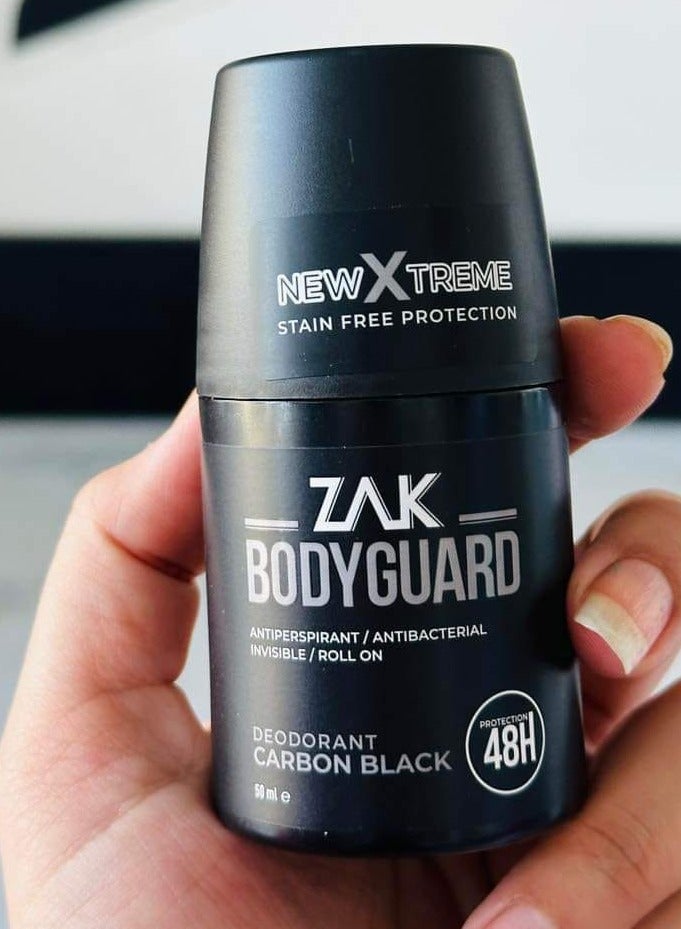 Zak Body Guard Deodorant Roll On Carbon Black 48H - 50 Ml - Image 2