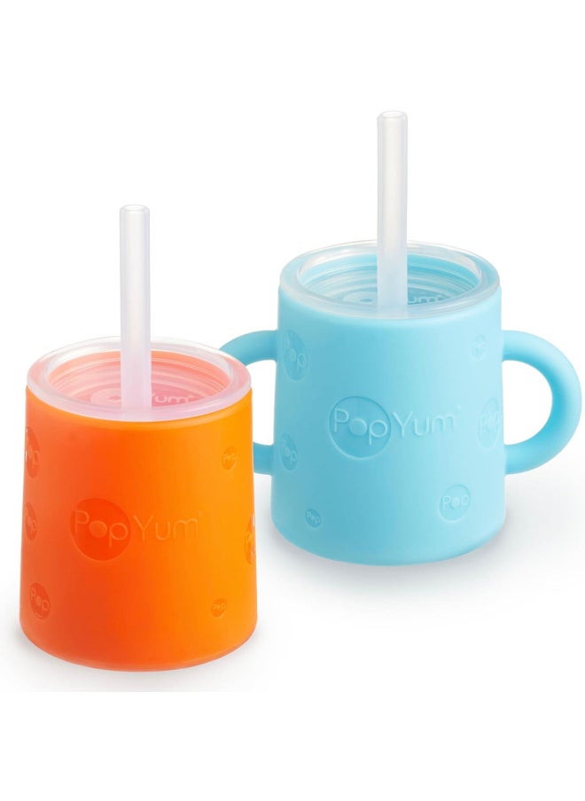 5oz Silicone Training Cup with Staw Lid 2-Pack (Sky Blue and PopYum Orange) - pzsku/Z5DF3BB9D46A09BF5A2D4Z/45/_/1717593826/2ecc46d5-682c-4b2b-aaff-65b84a16bf2e