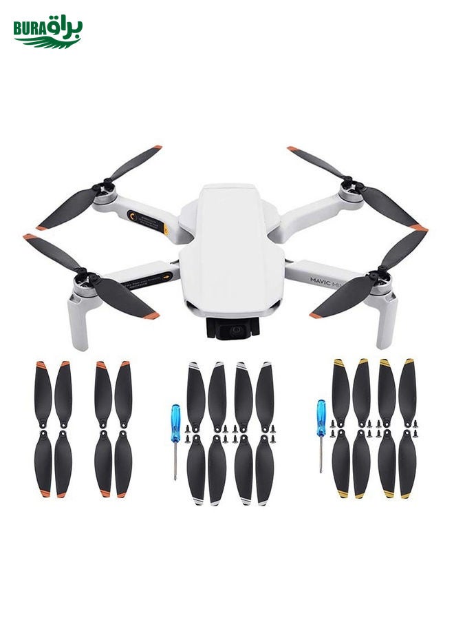 براق لإكسسوارات DJI Mavic Mini 4726F للمروحة الإكسسوارات بدون طيار ، المواصفات: 4pairs Golden Edge - Image 2