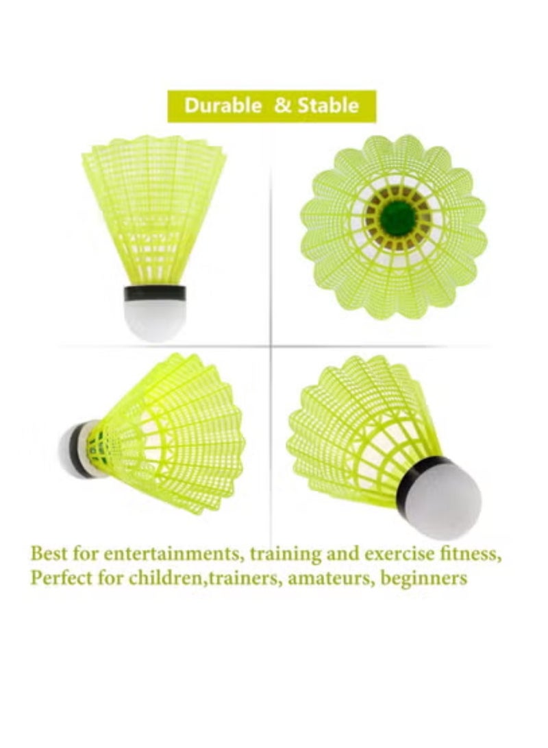 سبال مجموعة من 6 كرات ريشة تنس الريشة - كرات بيردي متينة من النايلون تشبه الريش، مناسبة للرياضات الداخلية والخارجية | خفيفة الوزن وثابتة للتدريب والألعاب الخارجية والبطولات - Image 2