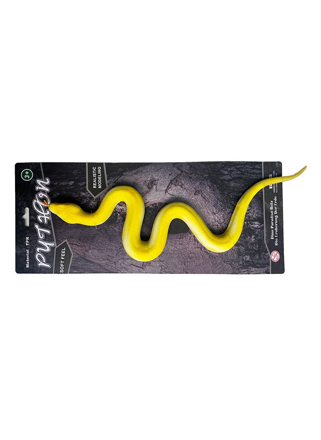 Galaxy Toys - Galaxy Toys Albino Burmese Python - Realistic Yellow and White Python Toy with Docile Nature - Image 1