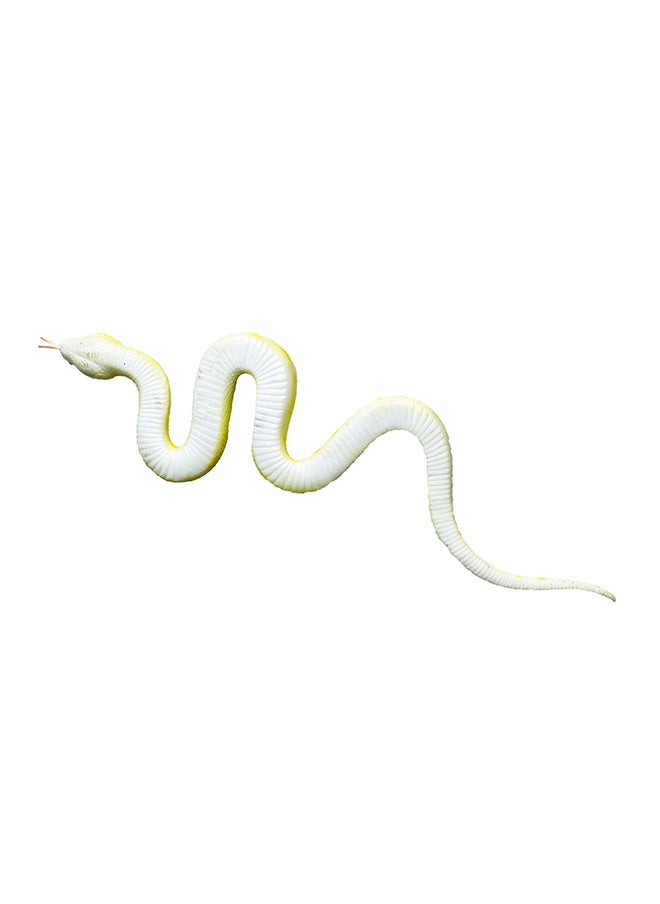 Galaxy Toys - Galaxy Toys Albino Burmese Python - Realistic Yellow and White Python Toy with Docile Nature - Image 1
