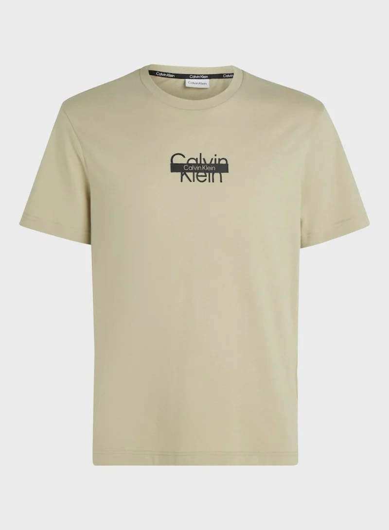 CALVIN KLEIN Logo Crew Neck T-Shirt