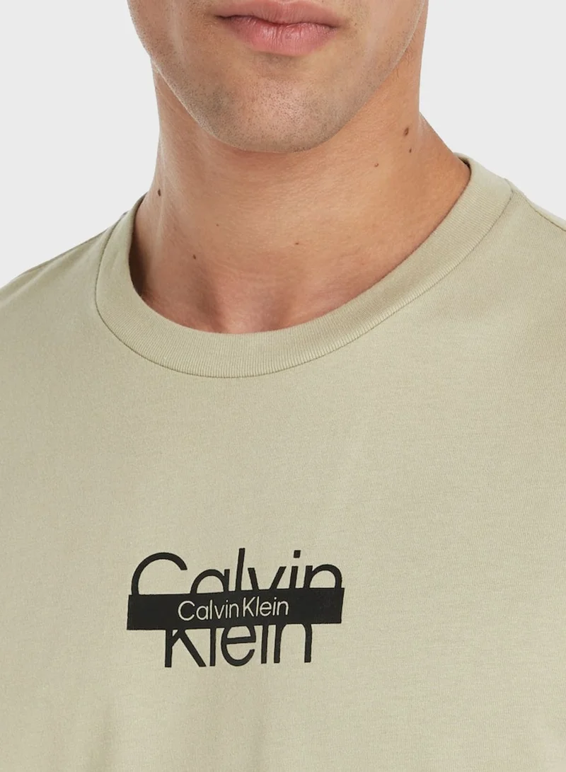 CALVIN KLEIN Logo Crew Neck T-Shirt