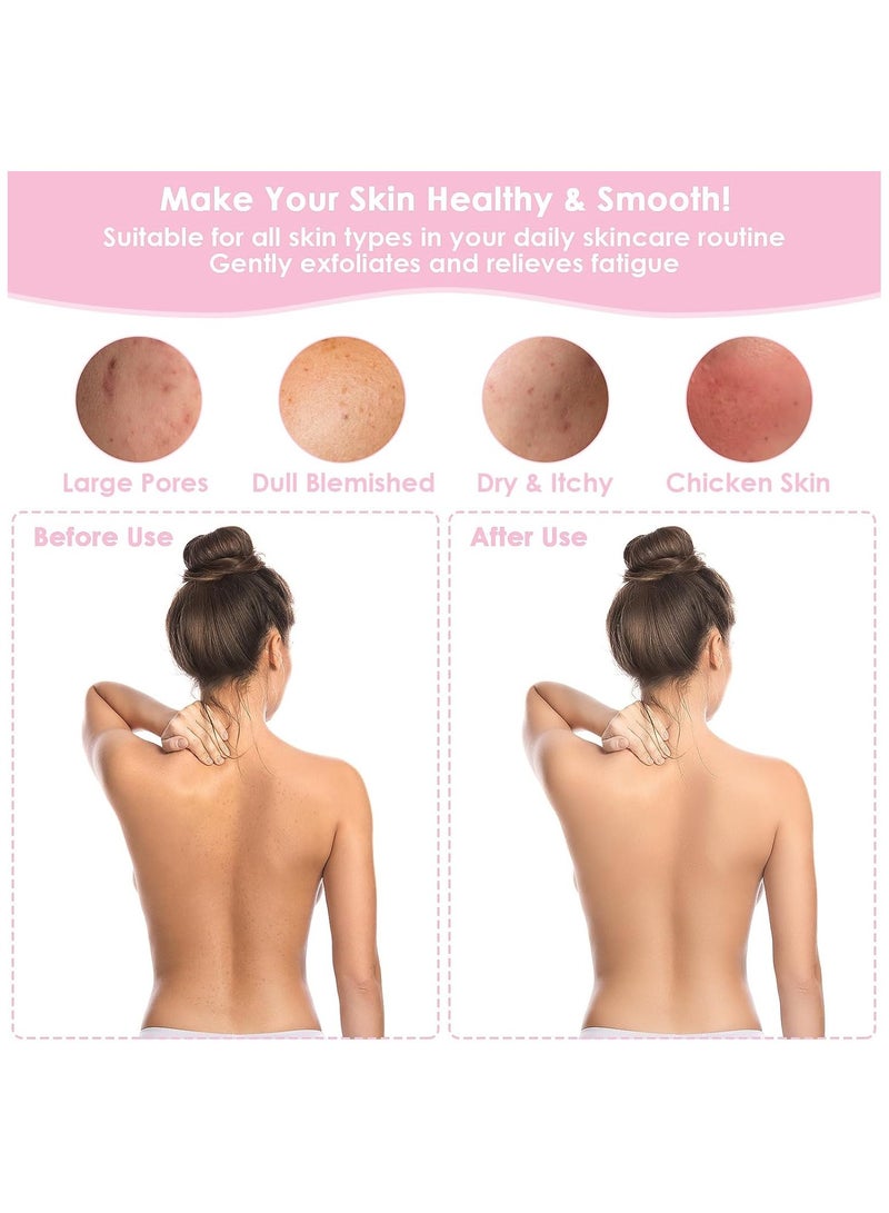 MOMENT 2 Pack Deep Exfoliating Glove for Body, Korean Exfoliating Mitts Deep Exfoliating Gloves Body Scrubber for Bath Shower Dead Skin Remover Keratosis Pilaris - Image 3