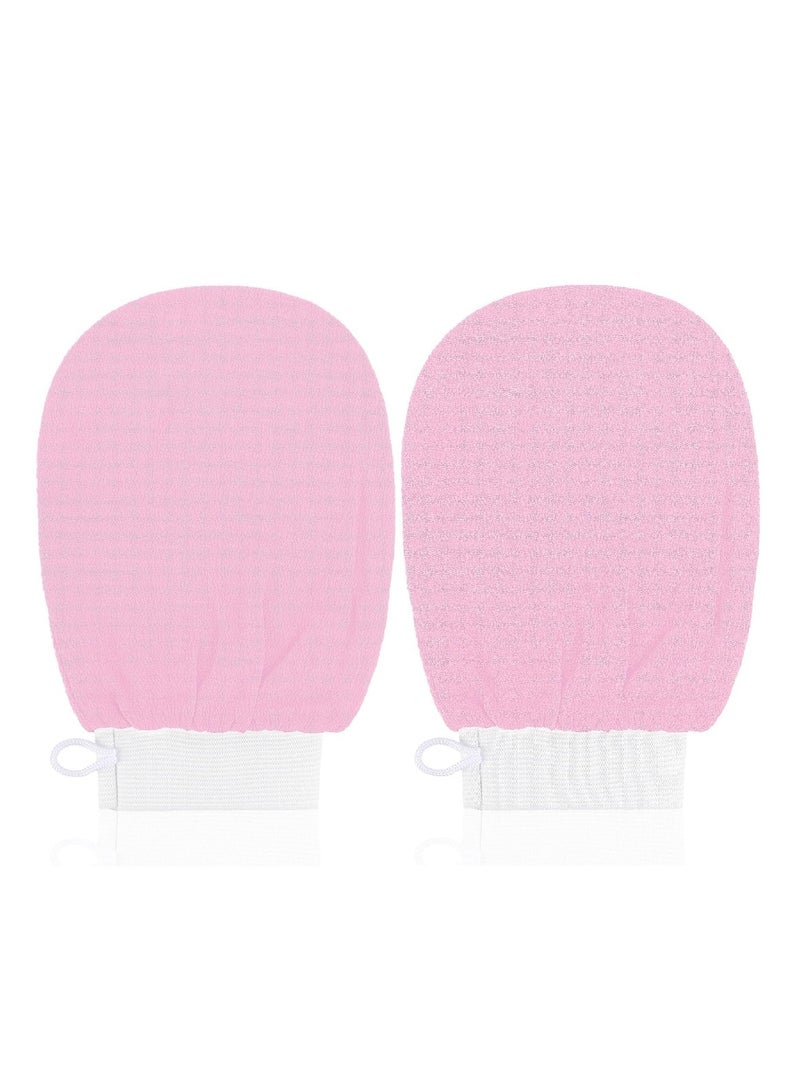 MOMENT 2 Pack Deep Exfoliating Glove for Body, Korean Exfoliating Mitts Deep Exfoliating Gloves Body Scrubber for Bath Shower Dead Skin Remover Keratosis Pilaris - Image 1