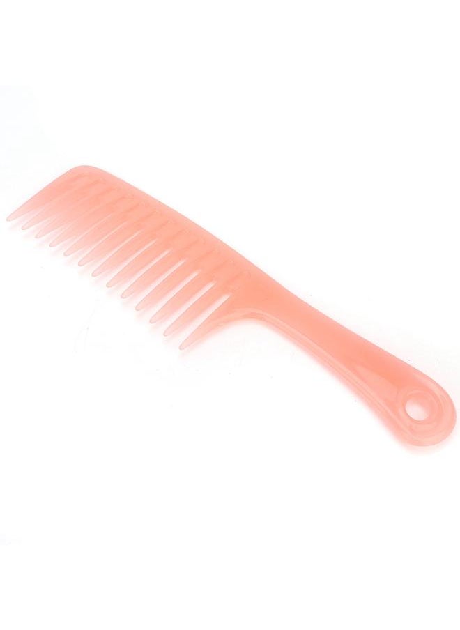 Thoraya Single Row Tooth Hair Massage Comb with Handle Beauty Tools for Dry Wet Curly(Pink)  - Image 2