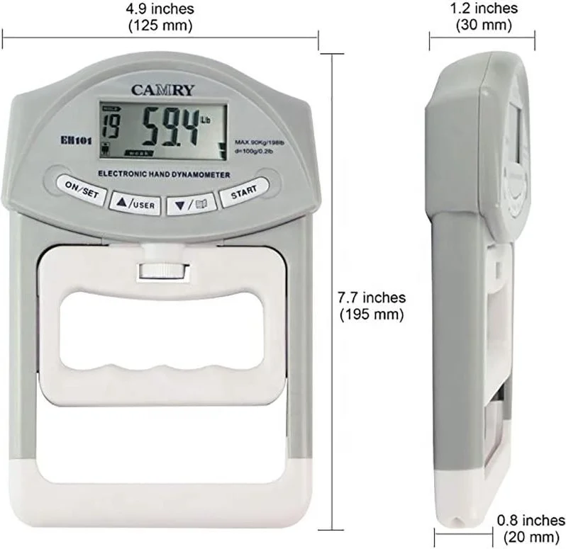 Valkyrie Digital Memory Wrist Strength Meter Muscle Hand Dynamometer Hand Grip Strength Measurement Device