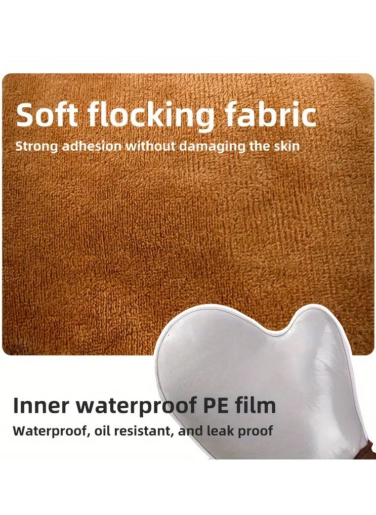 Ucanbe - 2pc Soft Flocking Tanning Glove, Sunscreen Application Mitt for Uniform Sunless Tan, Face & Body Self Tanner Applicator, Reusable & Washable Beauty Gloves with Comfort Fit and Hanging Loop - Image 1