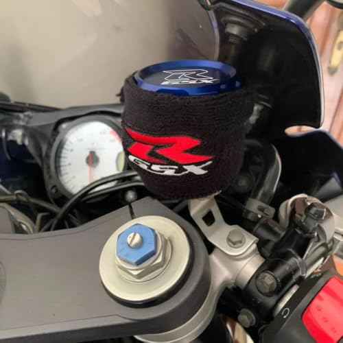 MOWOK For Suzuki GSX-R Gsxr 600 750 1000 GSX-R750 gsx-r600 gsx-r1000 Motorcycle Front Brake Fluid Reservoir Protection Cover and Reservoir cap sock Oil filler cap (Gold) - Image 3