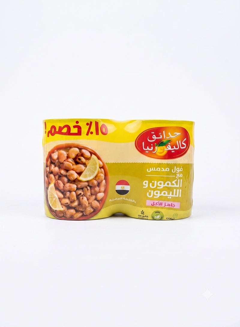 Fava Beans with Cumin and Lemon, Egyptian Recipe Pack  of 2 *330g