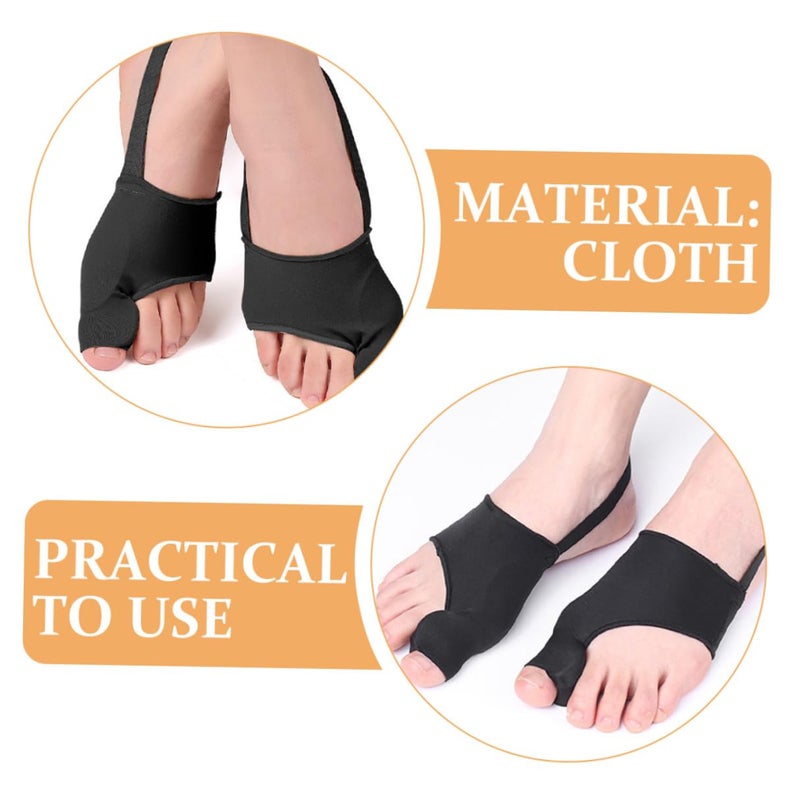 2Pcs Black Bunion Splint Toe Straightener For Hallux Valgus Pain Relief Foot Brace - Image 4