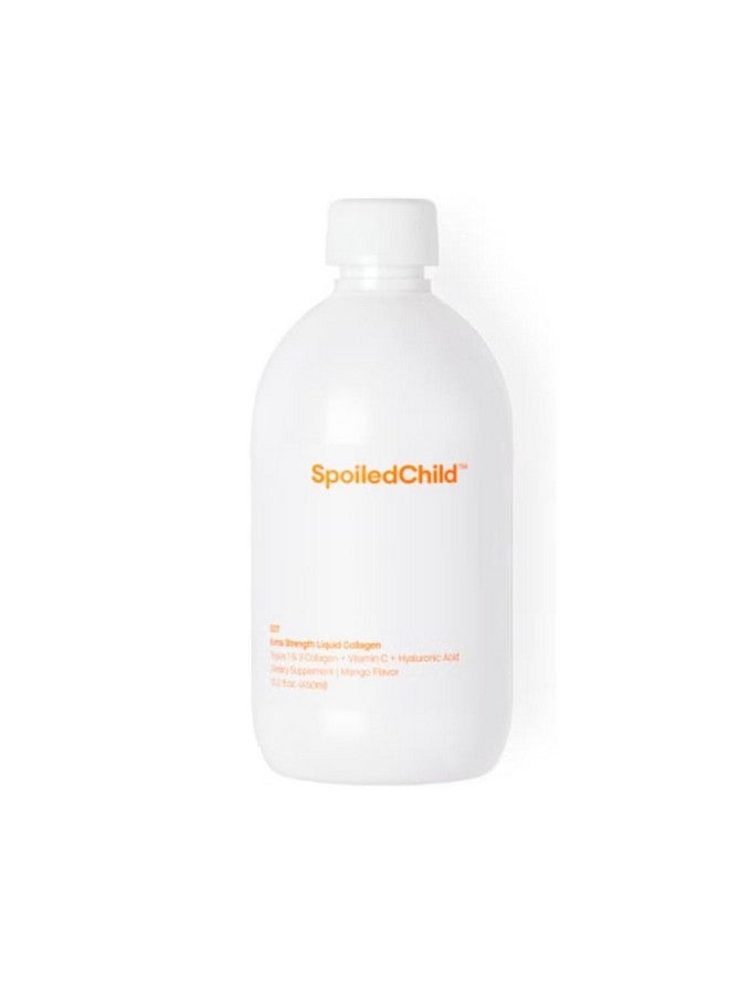 SpoiledChild Collagen Peptides + Vitamin C + Hyaluronic Acid Liquid Collagen Mango Flavor 450 ml (15.2 Fl oz) - Image 1