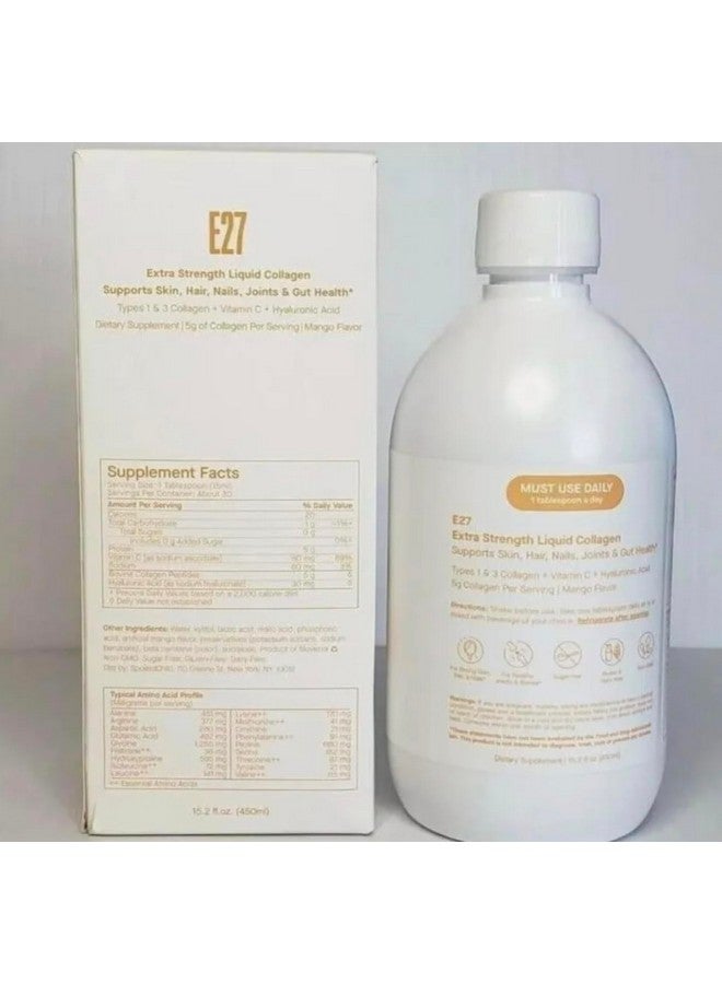 SpoiledChild Collagen Peptides + Vitamin C + Hyaluronic Acid Liquid Collagen Mango Flavor 450 ml (15.2 Fl oz) - Image 2