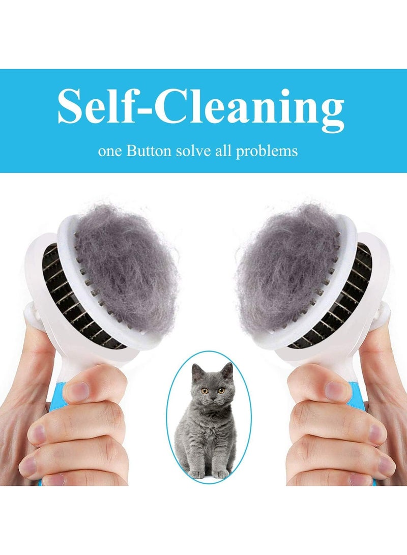 Oasisgalore Pet Grooming Brush Cat Brush and Dog Brush Self Cleaning Slicker Brushes for Shedding and Grooming with Long or Short Hair  - Image 3
