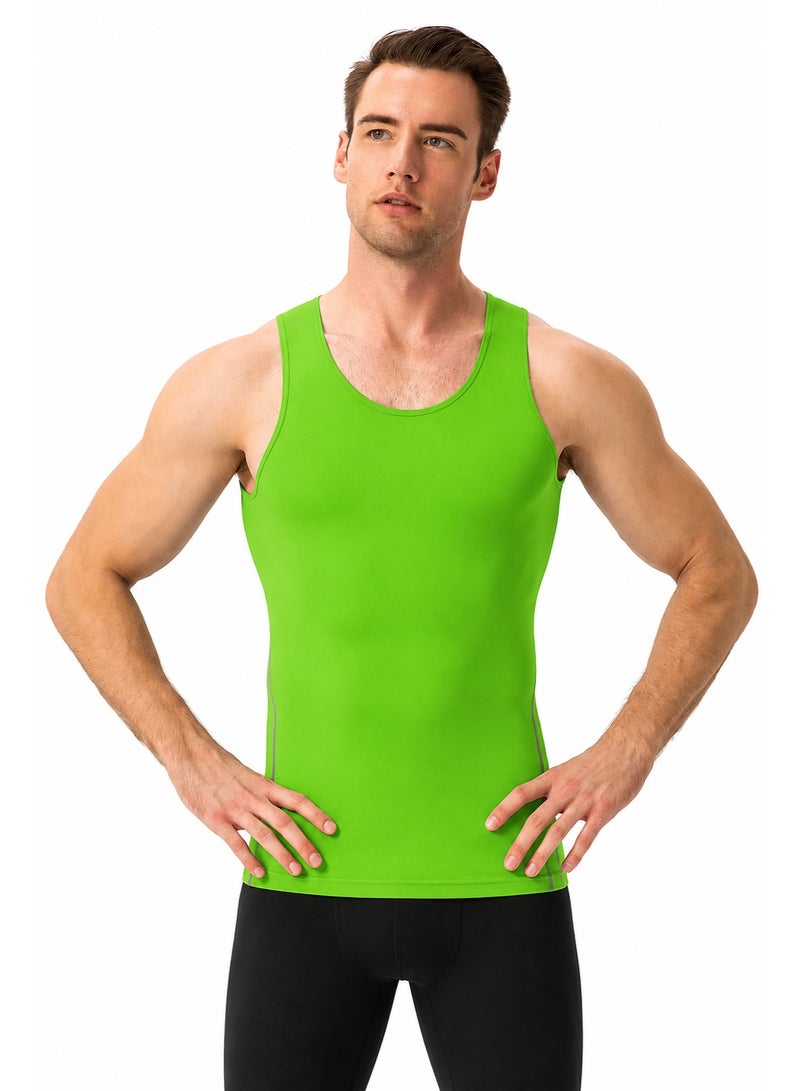 Men's Compression Tank Top Body Shaper Vest, Slim Fit Sleeveless Undershirt for Gym Workout and Daily Wear ﻿ - Image 1