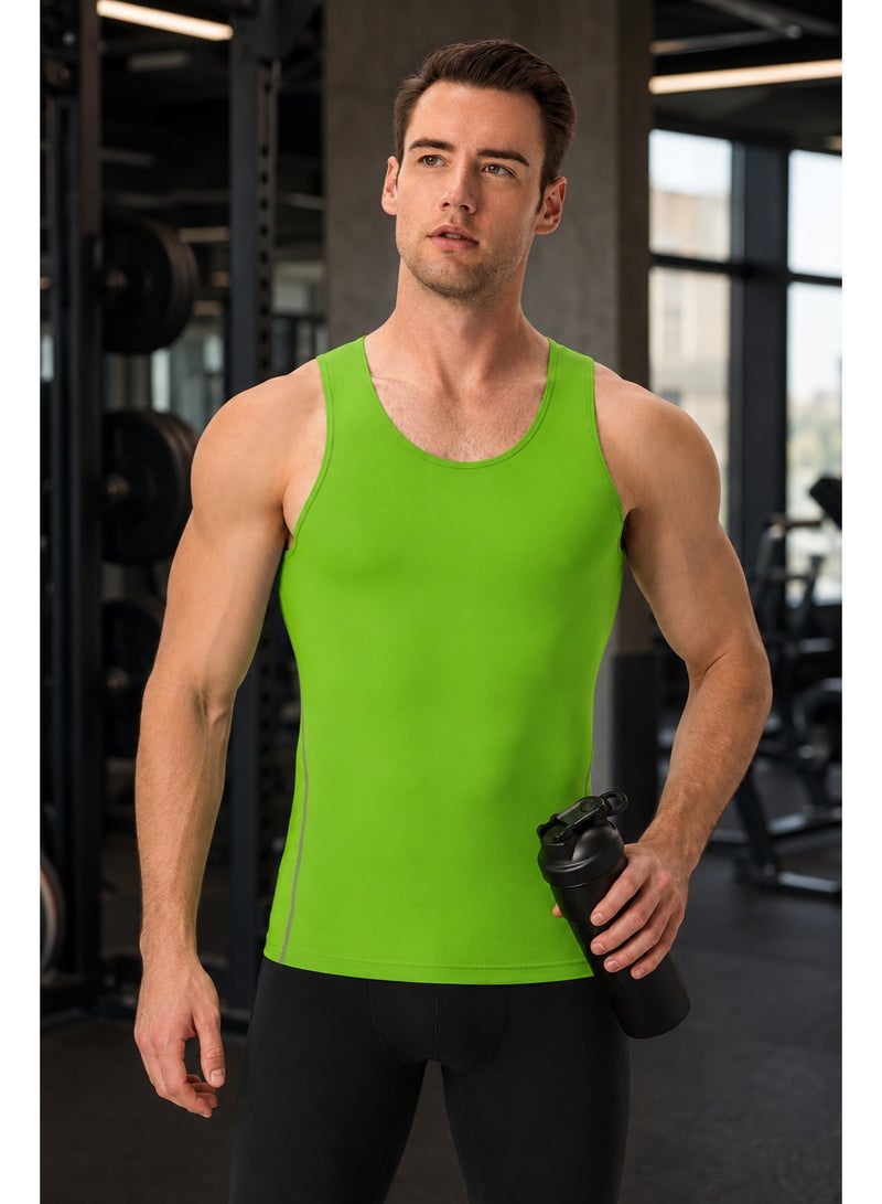 Men's Compression Tank Top Body Shaper Vest, Slim Fit Sleeveless Undershirt for Gym Workout and Daily Wear ﻿ - Image 5