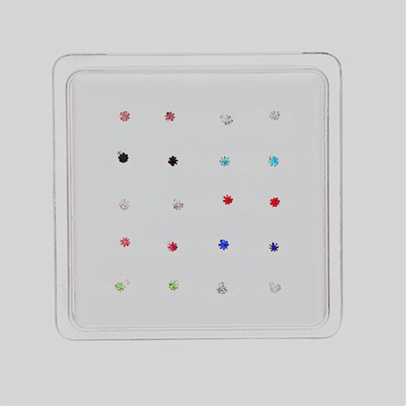 New Puncture Nose Nail Color Sunflower Silver Nose Nail Unisex Wish Supply - Image 4