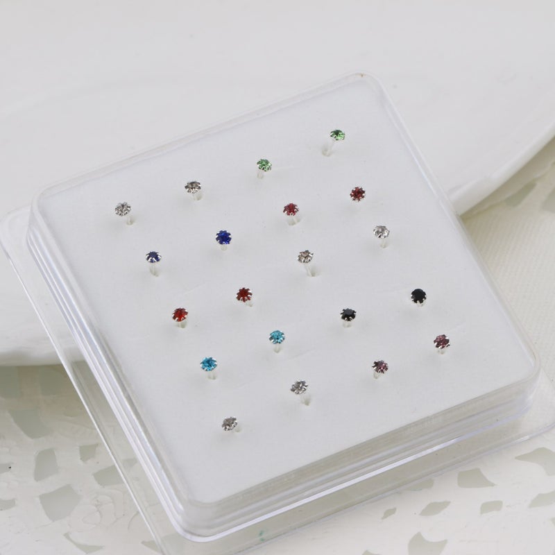 New Puncture Nose Nail Color Sunflower Silver Nose Nail Unisex Wish Supply - Image 2