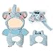 KIYEREE Clothes for Lububu 17cm DollsNO Doll Outfit with Accessories Suit for Lububu Cute Stylish Dress Up Set for lububu Easter Gifts Elephant - Image 2