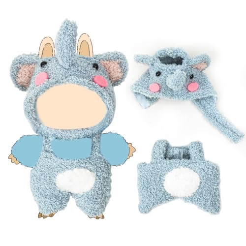 KIYEREE Clothes for Lububu 17cm DollsNO Doll Outfit with Accessories Suit for Lububu Cute Stylish Dress Up Set for lububu Easter Gifts Elephant - Image 1
