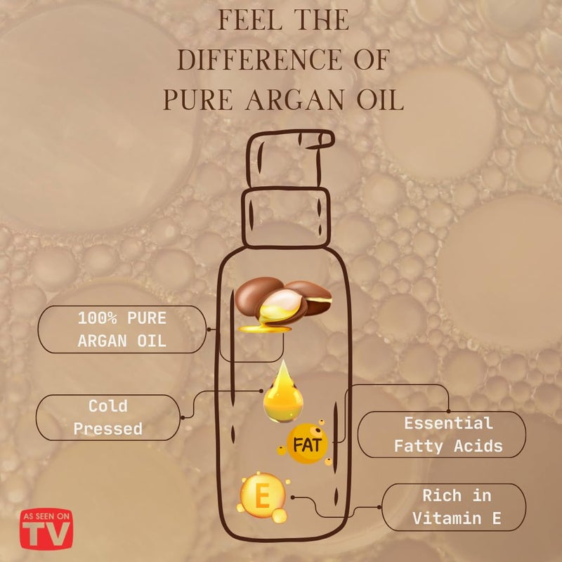 VoilaVe USDA and ECOCERT 100% Pure Organic Moroccan Argan Oil for Skin, Nails & Hair Growth, Anti-Aging Face Moisturizer, Cold Pressed, Hair Moisturizer, Rich in Vitamin E, As Seen On TV - 4 fl oz - Image 3
