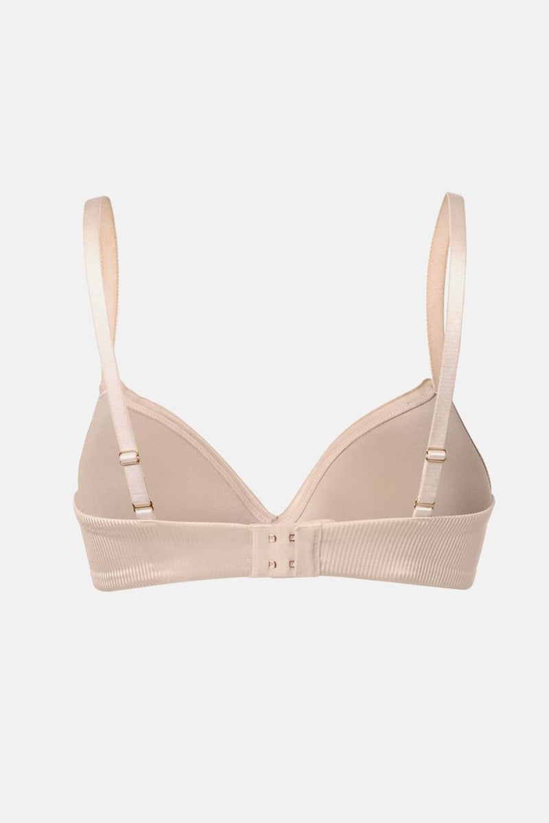 Tchibo Women Padded Non Wired Soft Bra, Tan - Image 2