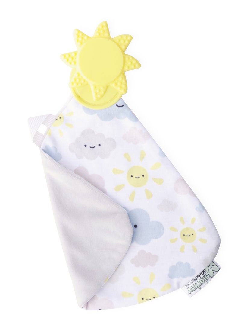 Malarkey Kids - Teething Blanket for Babies | Soft Silicone Teether | Cactus Design | BPA-Free & Safe | Machine Washable | 25 x 25 x 3 cm | Suitable for 3-12 Months - Image 1