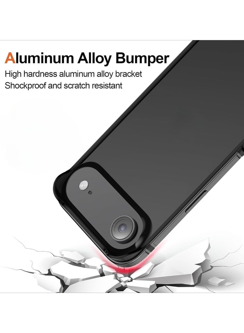 general Bumper Metal Case for iPhone 17 Air, No Back Design, Aluminum Alloy + TPU Bumper Frame Slim Heat Dissipation 4 Corner Raised Shockproof - Image 4