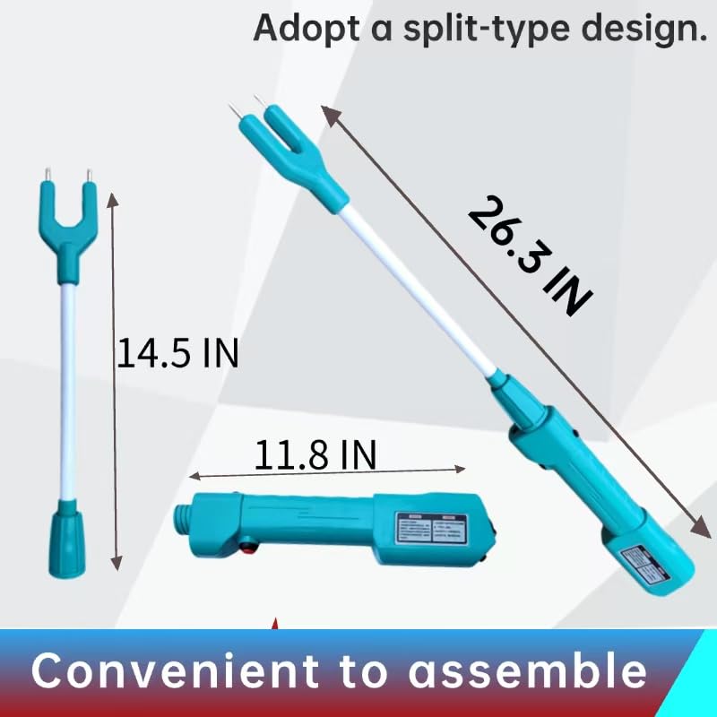 spark future Cattle Prod Waterproof Cattle Prod Stick with LED Light Rechargeable Electric Livestock Prod (26.3IN) - Image 3